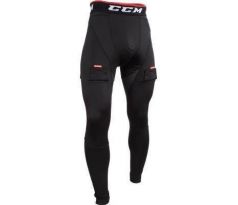 Kalhoty se suspenzorem CCM Compression Pant Jock JR