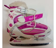 Rostoucí brusle Crowned Ice princess EU32-35 fialové