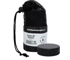 Hokejový puk Winnwell černý oficiální (6ks)